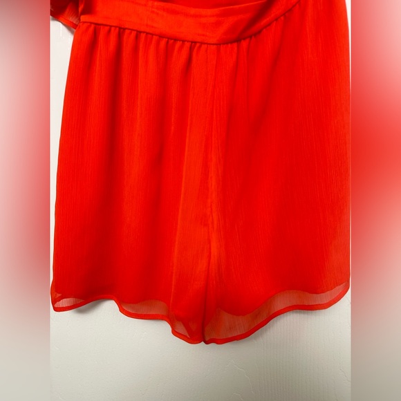 Gianni Bini Red One-Shoulder Sequin Detail Cocktail Dress – Size 4 - Picture 2 of 4